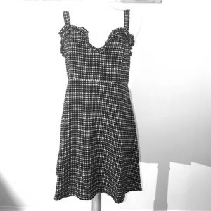 Black & White Checkered Dress